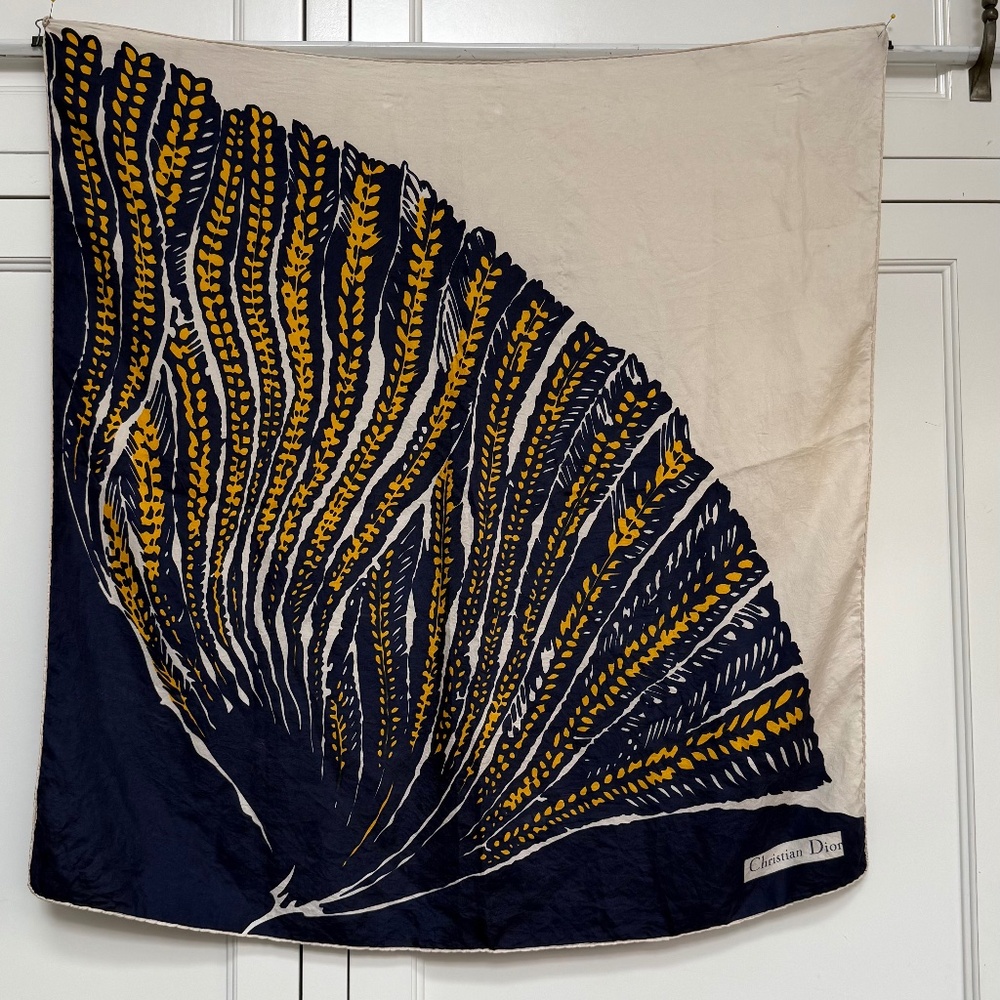 Vintage Christian Dior Silk Scarf